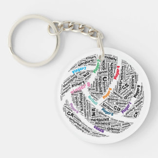 Customized Netball Team Acrylic Key chain
