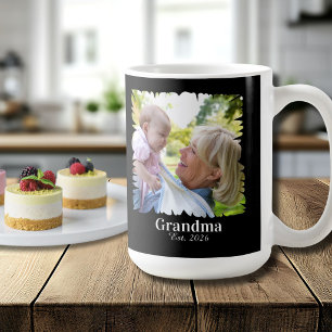 Customized New Grandma Photo With Year Coffee Mug
