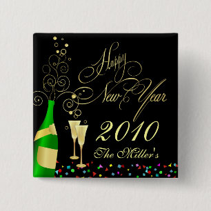Customized New Year's Eve Party Pin