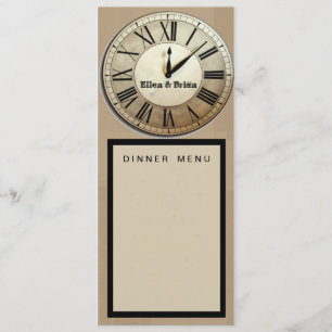 Customized new year's eve wedding program