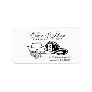 Customized Nurse and Firefighter design Label