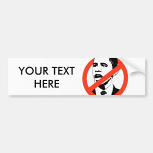 CUSTOMIZED OBAMA SLOGANS BUMPER STICKER