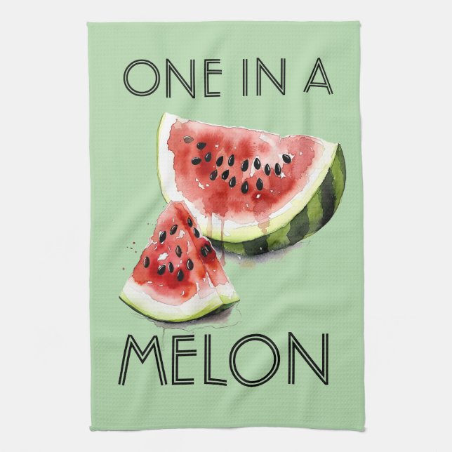 Customized ONE IN A MELON Summer Vibes Party Tools Kitchen Towel (Vertical)