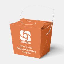 Customized Orange Company Logo Business Fortune