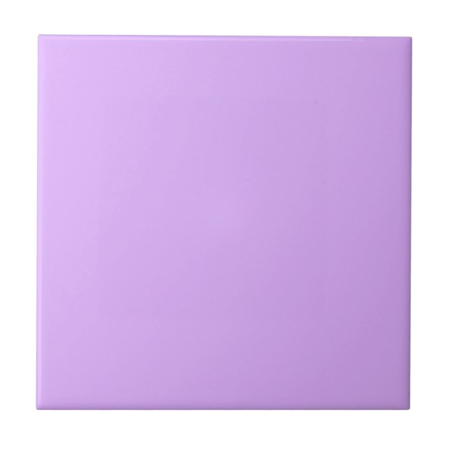 Customized Pastel Mauve Solid Colour Minimalist   Tile (Front)