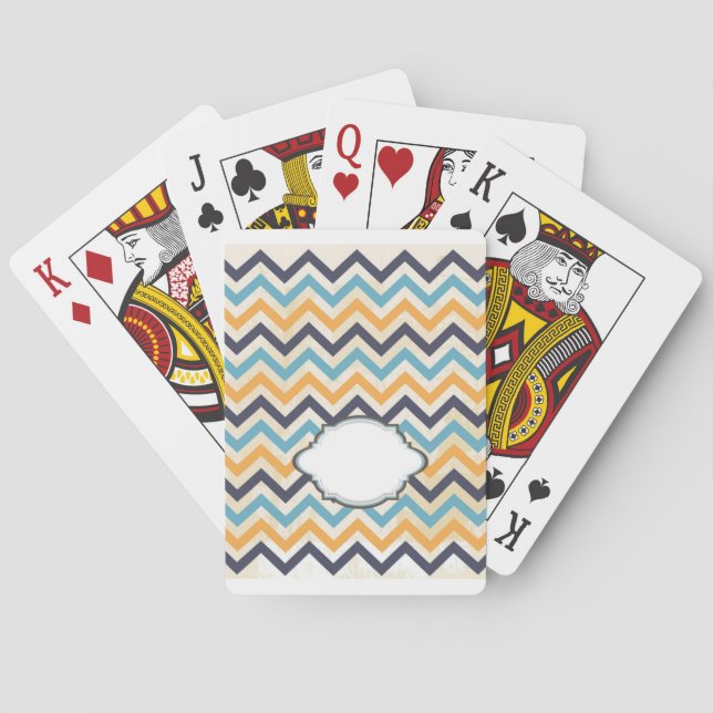 Customized Pattern Monogram Playing Cards (Back)