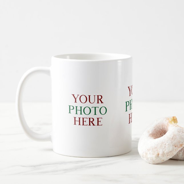 Customized Personalized 3 Photo DIY Coffee Mug (With Donut)