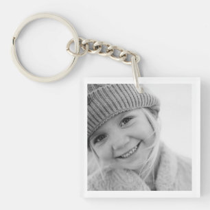 Customized Personalized Create Your Own Photo  Keychain
