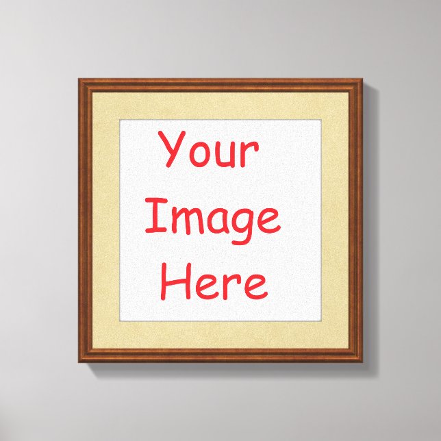 Customized personalized framed add your picture to canvas print (Front)