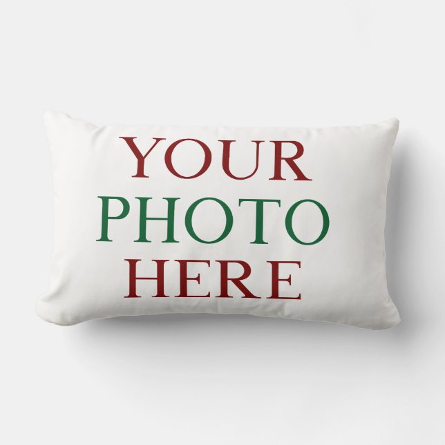 Customized Personalized Photo Double Sided DIY Lumbar Pillow (Front)