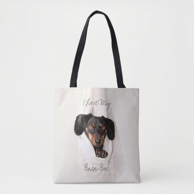 Customized Pet Dog Cat Tote Bag (Front)