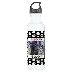 Customized Pet Photo and Paw Print 710 Ml Water Bottle
