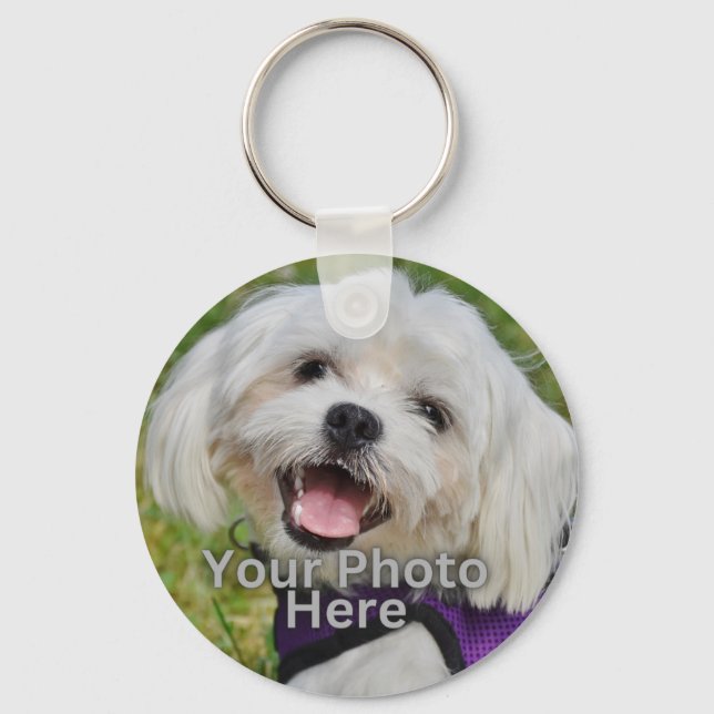 Customized Pet Photo Keychain (Front)