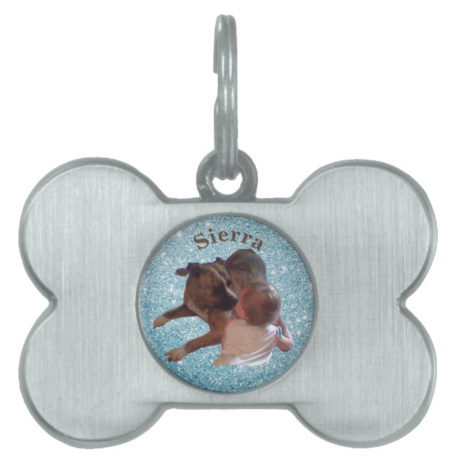 Customized Pet Photo Pet ID Tag (Front)