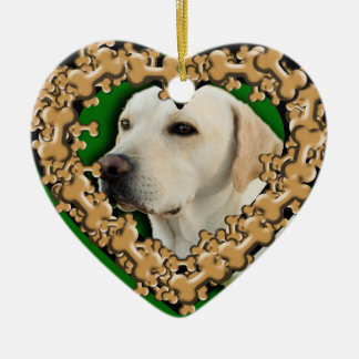 Customized Pet Photo with Dog Bones Ornament