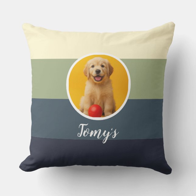 Customized pet throw pillow (Front)