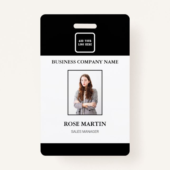 Customized Photo Business Employee ID Badge (Front)