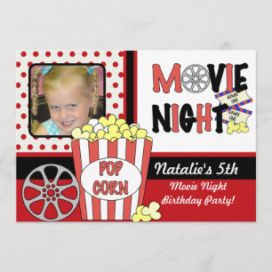 Customized Photo Movies Birthday Invitation