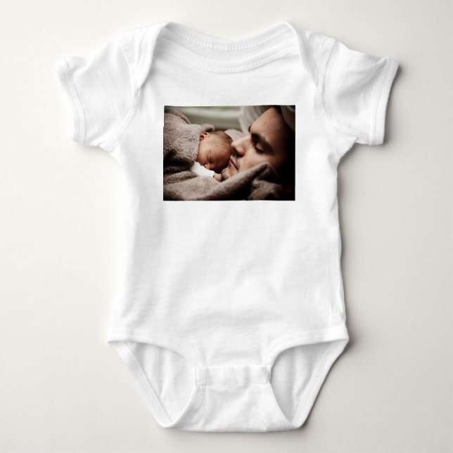 Customized Photo Personalized Baby Bodysuit (Front)
