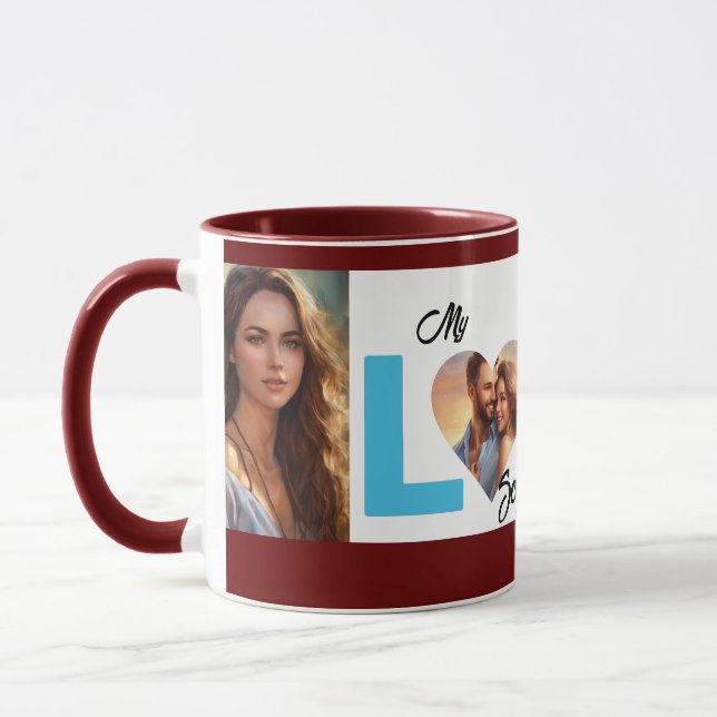 Customized Photo The Love-Inspired Elegance Mug (Left)