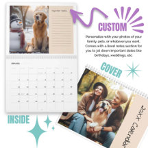 Customized Photos Family Pets With Lined Notes