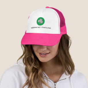 Customized Pink Golf Hat with Logo & Name