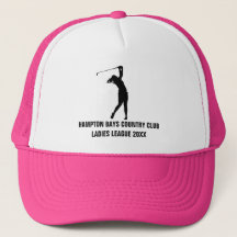 Customized Pink Ladies Golf League Hat - Club Name