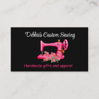 Customized Pink Sewing Machine on Black