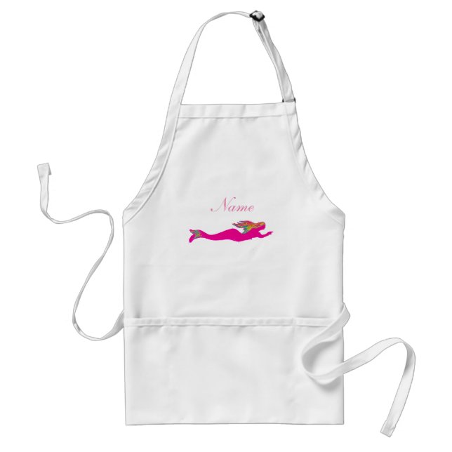 customized pink underwater mermaid standard apron (Front)