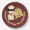 Customized Pizza Party Happy Birthday Paper Plates