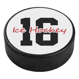 Customized Player Number Ice Hockey Puck