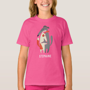 Customized Podenco and Galgo Girls T-Shirt