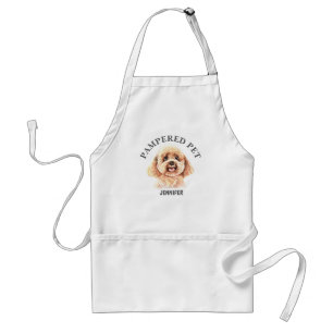 Customized Poodle Pet Groomer Apron