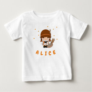 Customized Pretty Rural Girl Baby T-Shirt