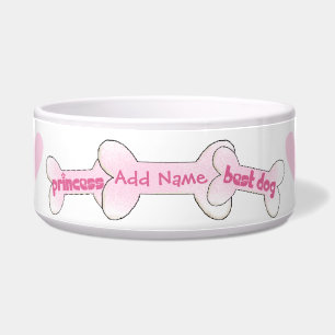 Customized Princess Best Dog Pet Bowl