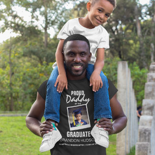 Customized Proud Daddy Of The Graduate   Photo T-Shirt