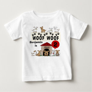 Customized Puppy Dog Birthday Tshirt