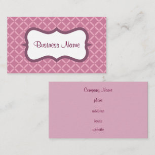 Customized Purple Business Card