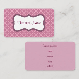 Customized Purple Business Card