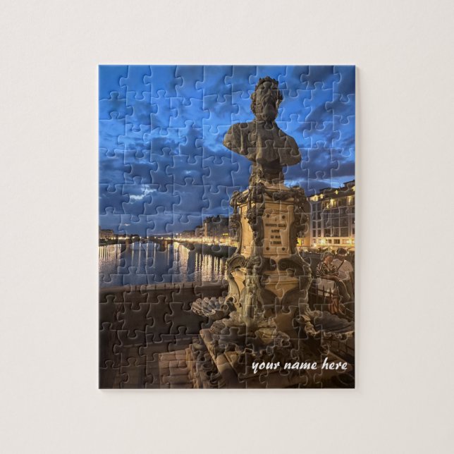 Customized Puzzle of Ponte Vecchio Bridge Florence (Vertical)