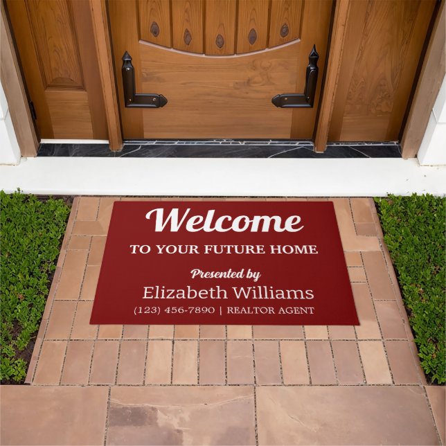 Customized Realtor Gift Open House Doormat (Outdoor)