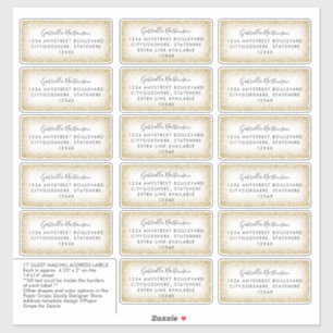 Customized Recipient Name Address Label Sticker