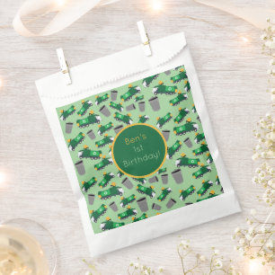 Customized Recycling Garbage Truck Pattern Favour Bag