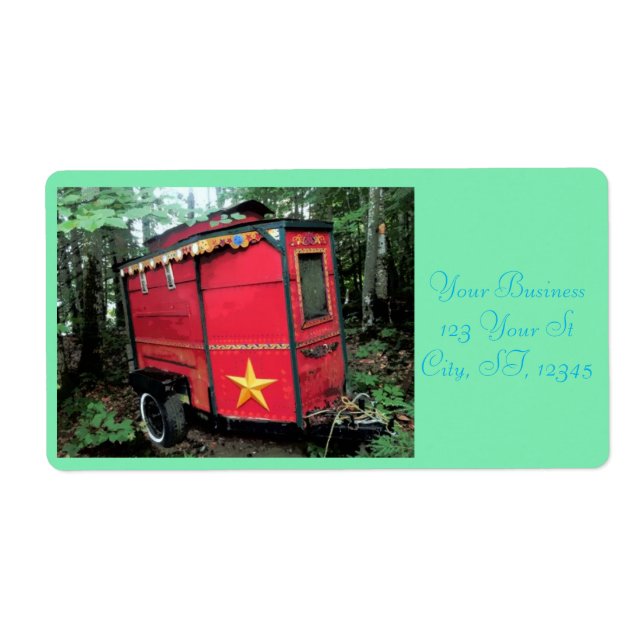 Customized Red Gypsy tiny caravan (Front)