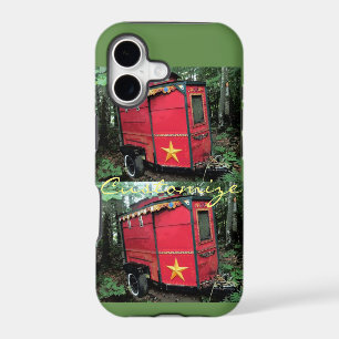 Customized Red Gypsy tiny caravan On caravan