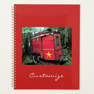 Customized Red Gypsy tiny caravan Planner