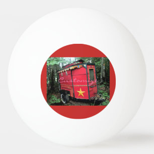 Customized Red Gypsy tiny caravan Thunder_Cove Ping Pong Ball