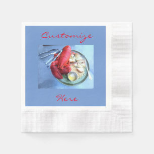 Customized red lobster napkins