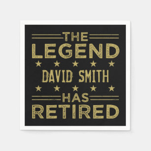 Customized Retired Legend Napkin