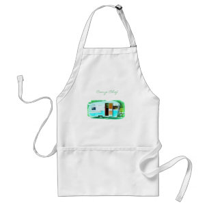 Customized Retro caravan camper Standard Apron